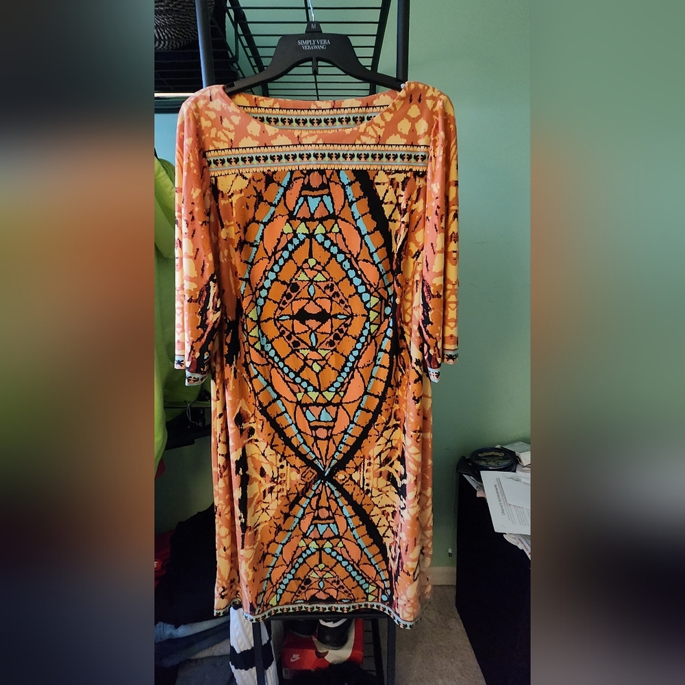 Aztec print dress